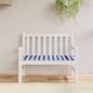 JUNG Vida Gartenbank-Auflage Blau&Weiß Gestreift 120x50x4 Oxford-Gewebe