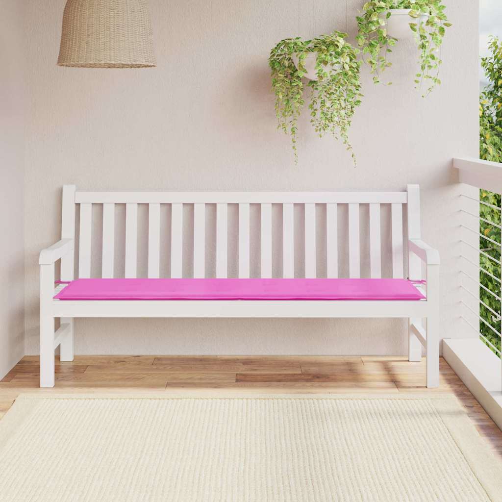 JUNG Vida Bankpolster Uni Rosa 150 x 50 x 3 cm Oxford-Stoff