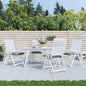 JUNG Vida Stuhlkissen 4 Stk. Grau 40x40x7 cm Oxford-Gewebe
