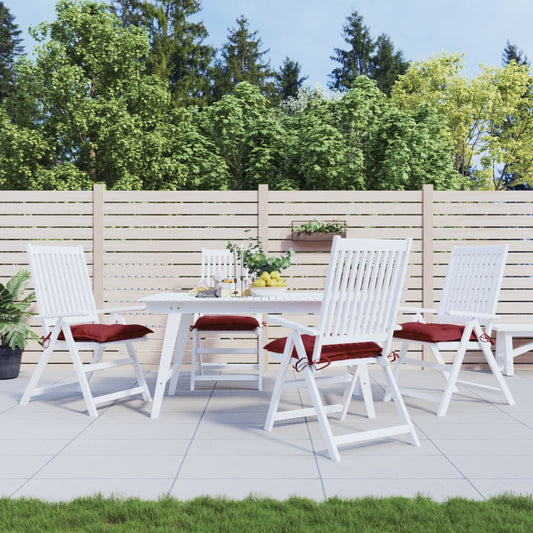 JUNG Vida Palettenkissen 4 Stk. Weinrot 50x50x7 cm Oxford-Gewebe