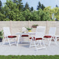 JUNG Vida Palettenkissen 4 Stk. Weinrot 50x50x7 cm Oxford-Gewebe
