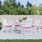 JUNG Vida Stuhlkissen 4 Stk. Rosa 50x50x7 cm Oxford-Gewebe
