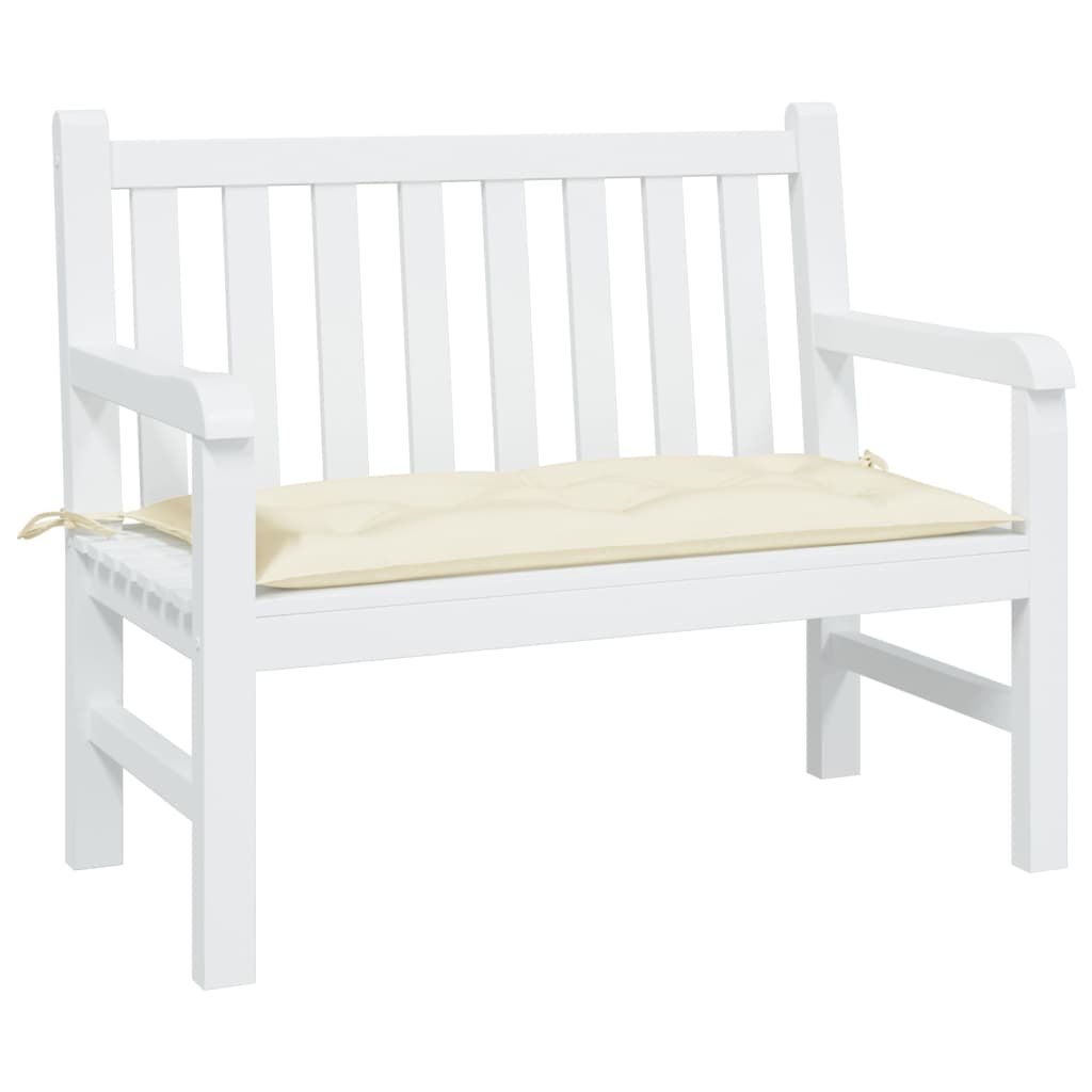JUNG Vida Gartenbank-Auflage Creme 100x50x7 cm Oxford-Gewebe