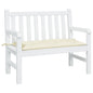JUNG Vida Gartenbank-Auflage Creme 100x50x7 cm Oxford-Gewebe