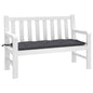 JUNG Vida Gartenbank-Auflage Anthrazit 120x50x7 cm Oxford-Gewebe