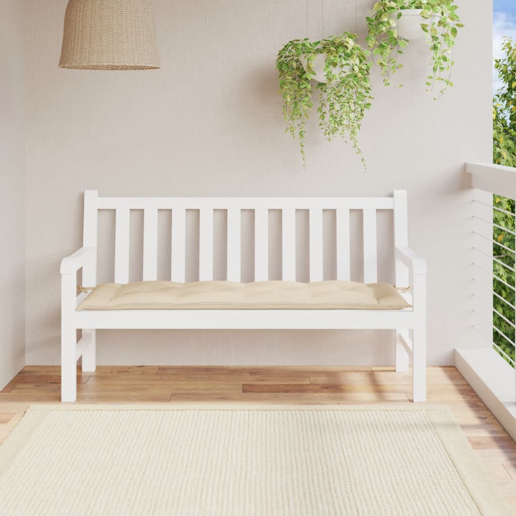 JUNG Vida Gartenbank-Auflage Beige 150x50x7 cm Oxford-Gewebe