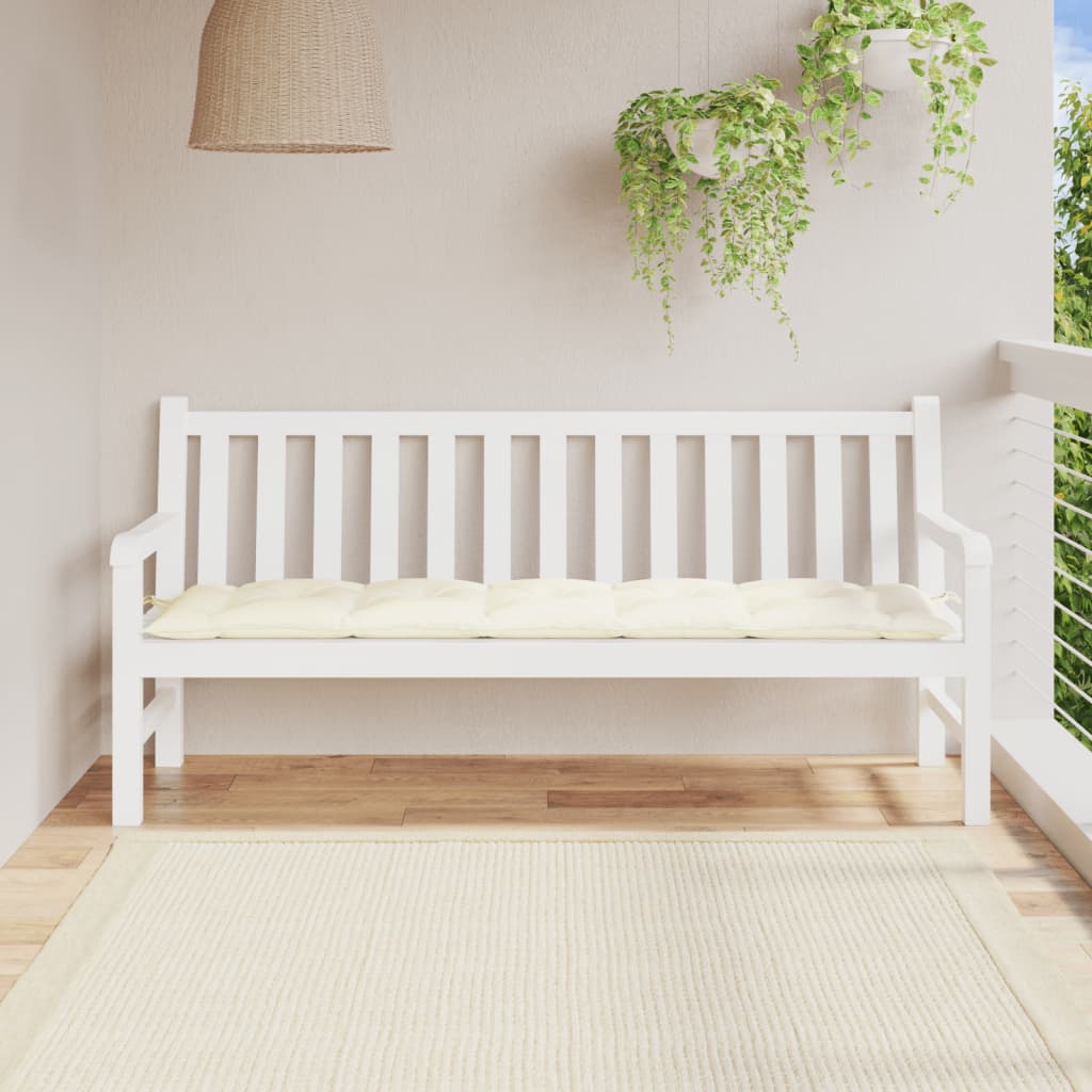 JUNG Vida Gartenbank-Auflage Creme 180x50x7 cm Oxford-Gewebe