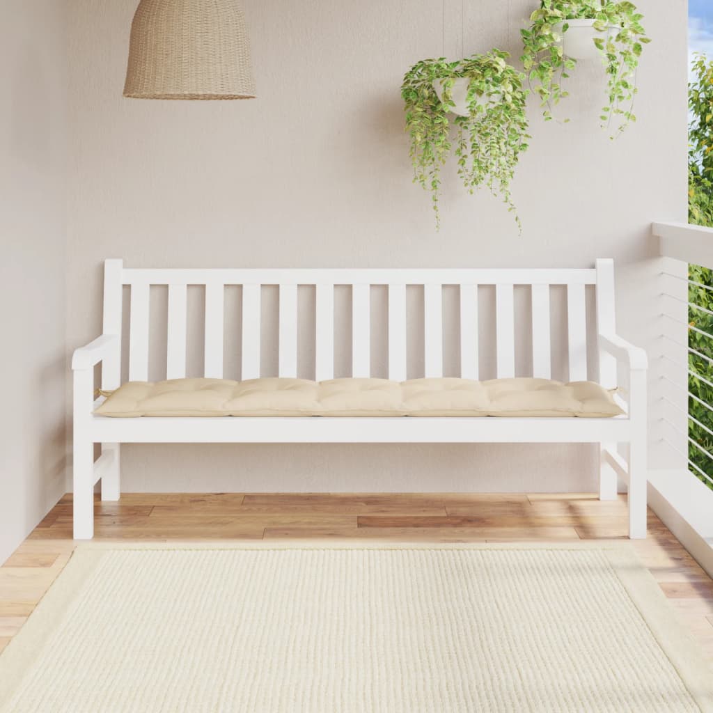 JUNG Vida Gartenbank-Auflage Beige 180x50x7 cm Oxford-Gewebe