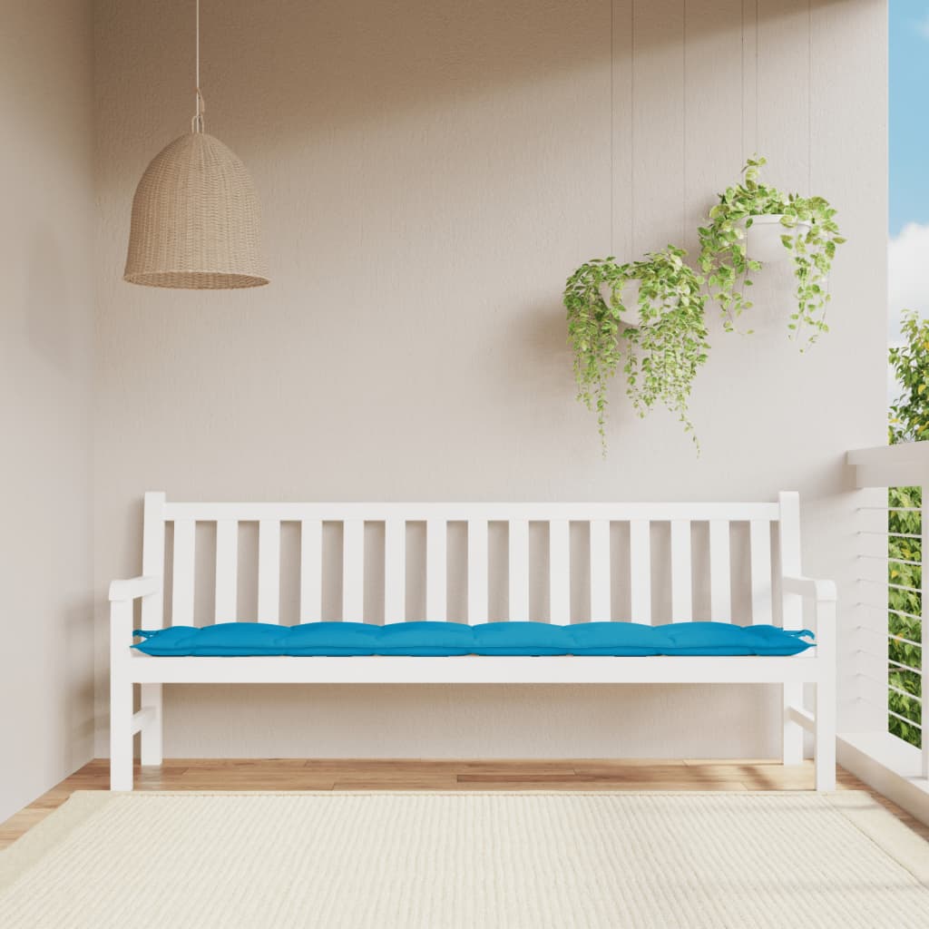 JUNG Vida Gartenbank-Auflage Hellblau 200x50x7 cm Oxford-Gewebe