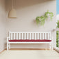 JUNG Vida Gartenbank-Auflage Weinrot 200x50x7 cm Oxford-Gewebe