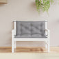 JUNG Vida Gartenbank-Auflagen 2 Stk. Grau 100x50x7 cm Oxford-Gewebe