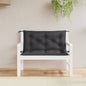 JUNG Vida Gartenbank-Auflagen 2 Stk. Schwarz 100x50x7 cm Oxford-Gewebe
