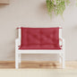 JUNG Vida Gartenbank-Auflagen 2 Stk. Weinrot 100x50x7 cm Oxford-Gewebe