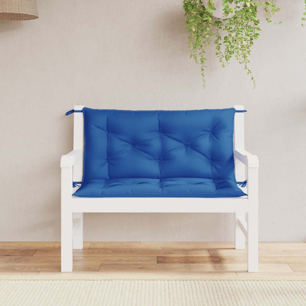 JUNG Vida Gartenbank-Auflagen 2 Stk. Königsblau 100x50x7 cm Oxford-Gewebe