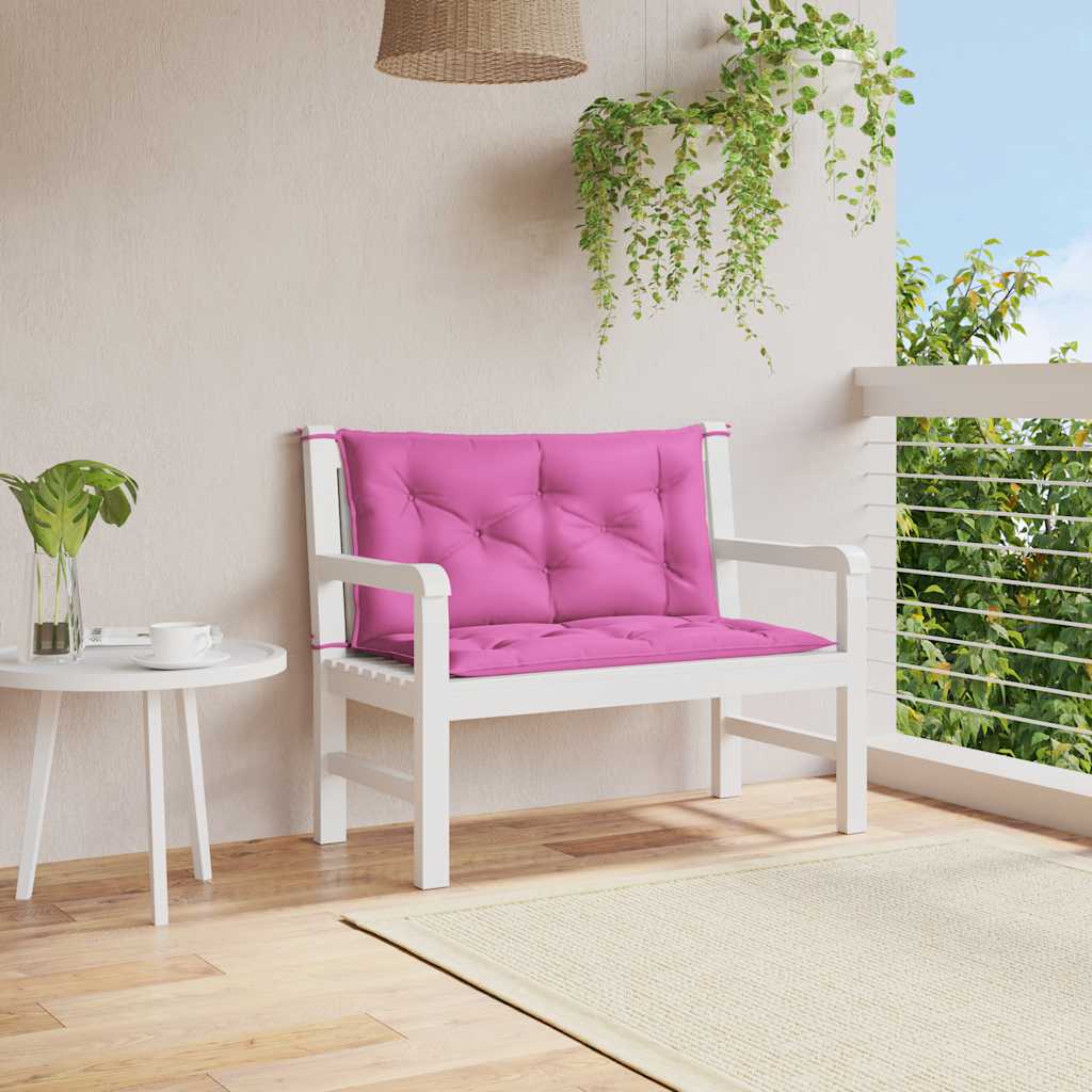 JUNG Vida Gartenbank-Auflagen 2 Stk. Rosa 100x50x7 cm Stoff
