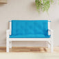 JUNG Vida Gartenbank-Auflagen 2 Stk. Hellblau 120x50x7 cm Oxford-Gewebe