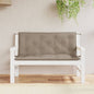 JUNG Vida Gartenbank-Auflagen 2 Stk. Taupe 120x50x7 cm Oxford-Gewebe