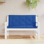 JUNG Vida Gartenbank-Auflagen 2 Stk. Blau 120x50x7 cm Oxford-Gewebe