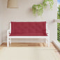 JUNG Vida Gartenbank-Auflagen 2 Stk. Weinrot 150x50x7 cm Oxford-Gewebe