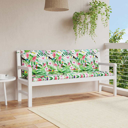 JUNG Vida Gartenbank-Auflagen 2 Stk. Mehrfarbig 150x50x7 cm Stoff