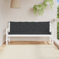 JUNG Vida Gartenbank-Auflagen 2 Stk. Schwarz 180x50x7 cm Oxford-Gewebe