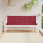 JUNG Vida Gartenbank-Auflagen 2 Stk. Weinrot 180x50x7 cm Oxford-Gewebe