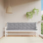 JUNG Vida Gartenbank-Auflagen 2 Stk. Grau 200x50x7 cm Oxford-Gewebe