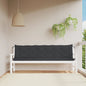JUNG Vida Gartenbank-Auflagen 2 Stk. Schwarz 200x50x7 cm Oxford-Gewebe