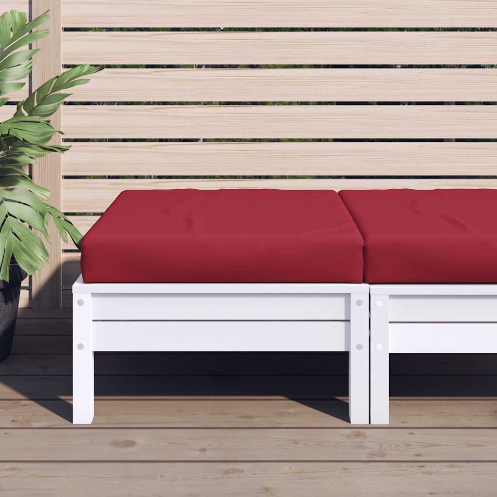 JUNG Vida Palettenkissen Weinrot 60x60x9,5 cm Oxford-Gewebe
