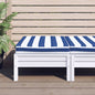 JUNG Vida Palettenkissen Blau & Weiß Gestreift 60x60x8 cm Oxford-Gewebe