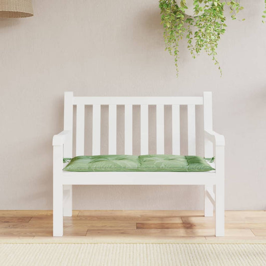 JUNG Vida Gartenbank-Auflage Blattmuster 110x50x7 cm Stoff