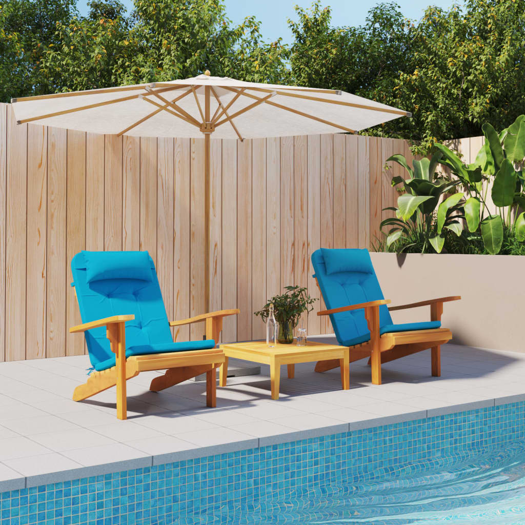 JUNG Vida Adirondack-Auflagen 2 Stk. Hellblau Oxford-Gewebe