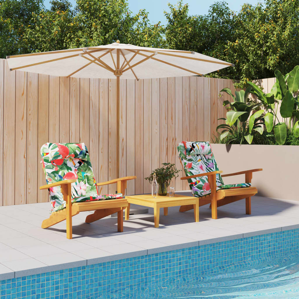 JUNG Vida Adirondack-Auflagen 2 Stk. Mehrfarbig Oxford-Gewebe