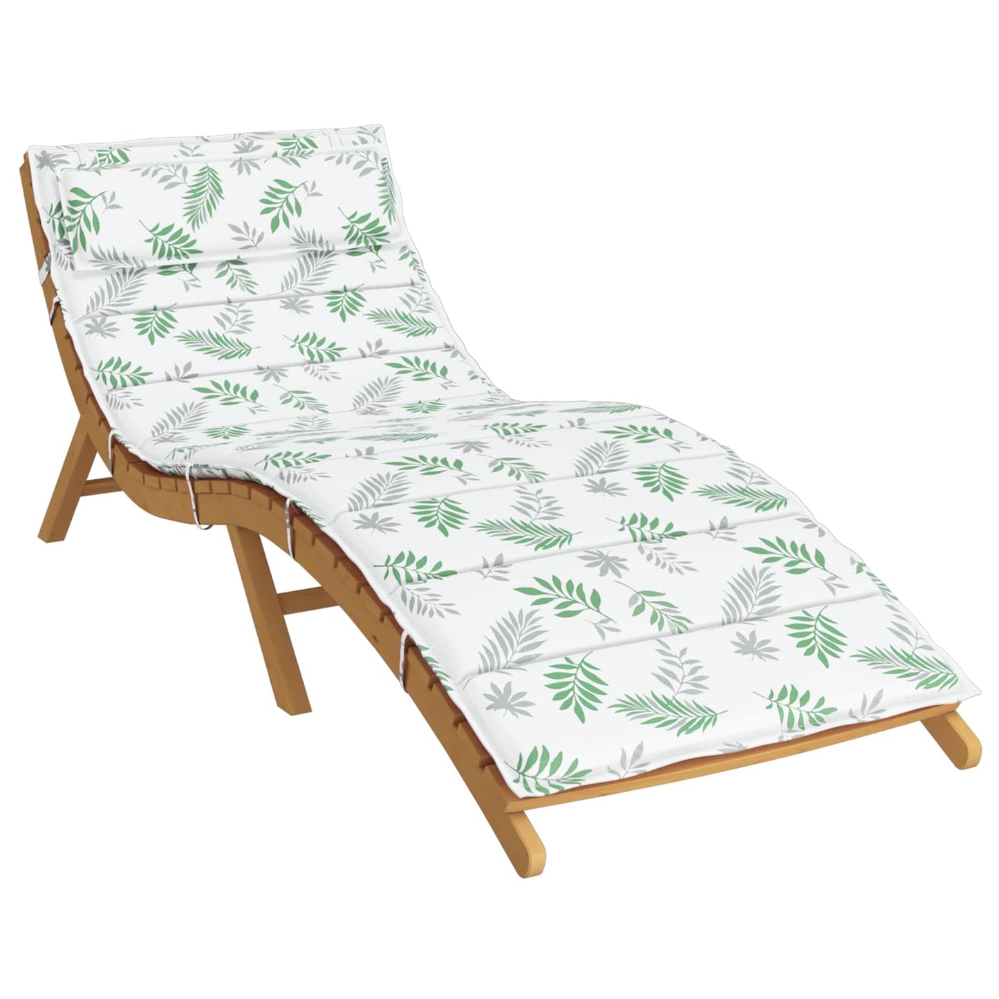 JUNG Vida Sonnen-Lounger Kissen Weiß und Grün 180 x 60 x 4 cm