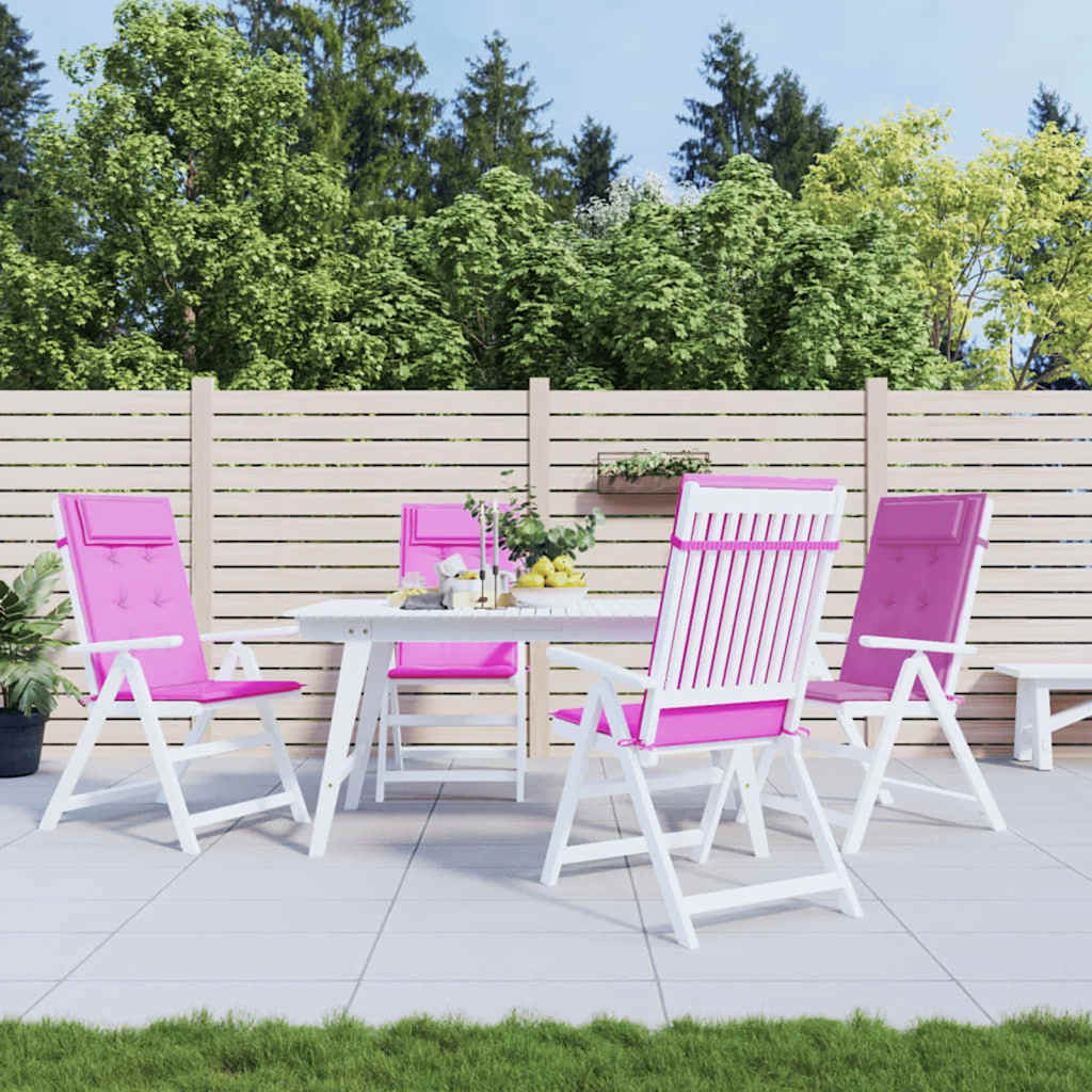 JUNG Vida Hochlehner-Auflagen 4 Stk. Rosa Oxford-Gewebe