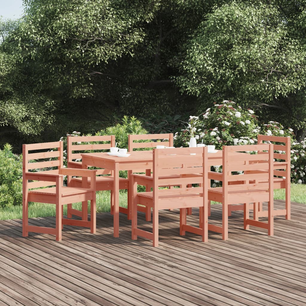 JUNG Vida 7-tlg. Garten-Essgruppe Massivholz Douglasie