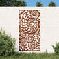 JUNG Vida Garten-Wanddeko 105x55 cm Cortenstahl Muschel-Design