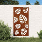 JUNG Vida Garten-Wanddeko 105x55 cm Cortenstahl Blatt-Design