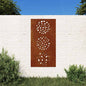 JUNG Vida Garten-Wanddeko 105x55 cm Cortenstahl Blatt-Design