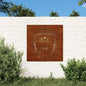 JUNG Vida Garten-Wanddeko 55x55 cm Cortenstahl Buddha-Kopf
