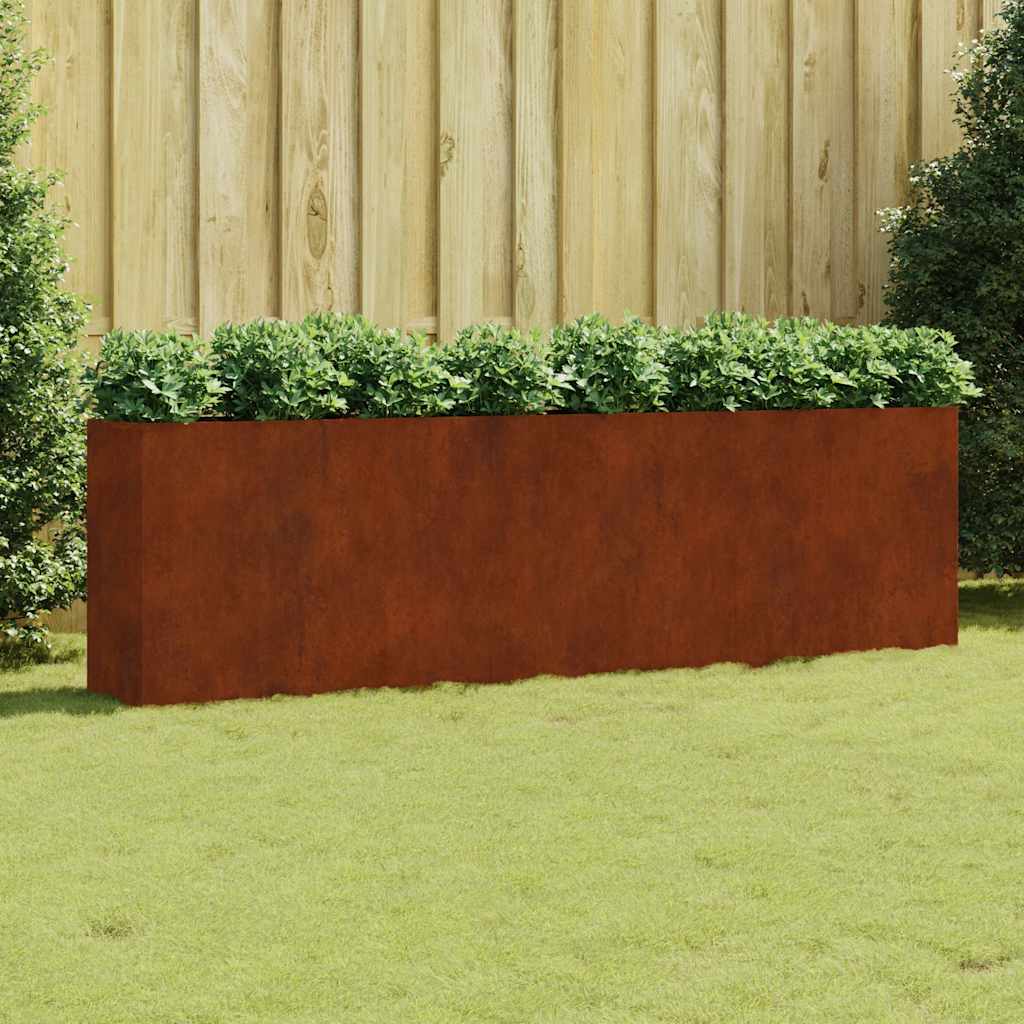 JUNG Vida Hochbeet 280x40x80 cm Cortenstahl