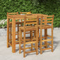 JUNG Vida 5-tlg. Gartenbar-Set Massivholz Akazie
