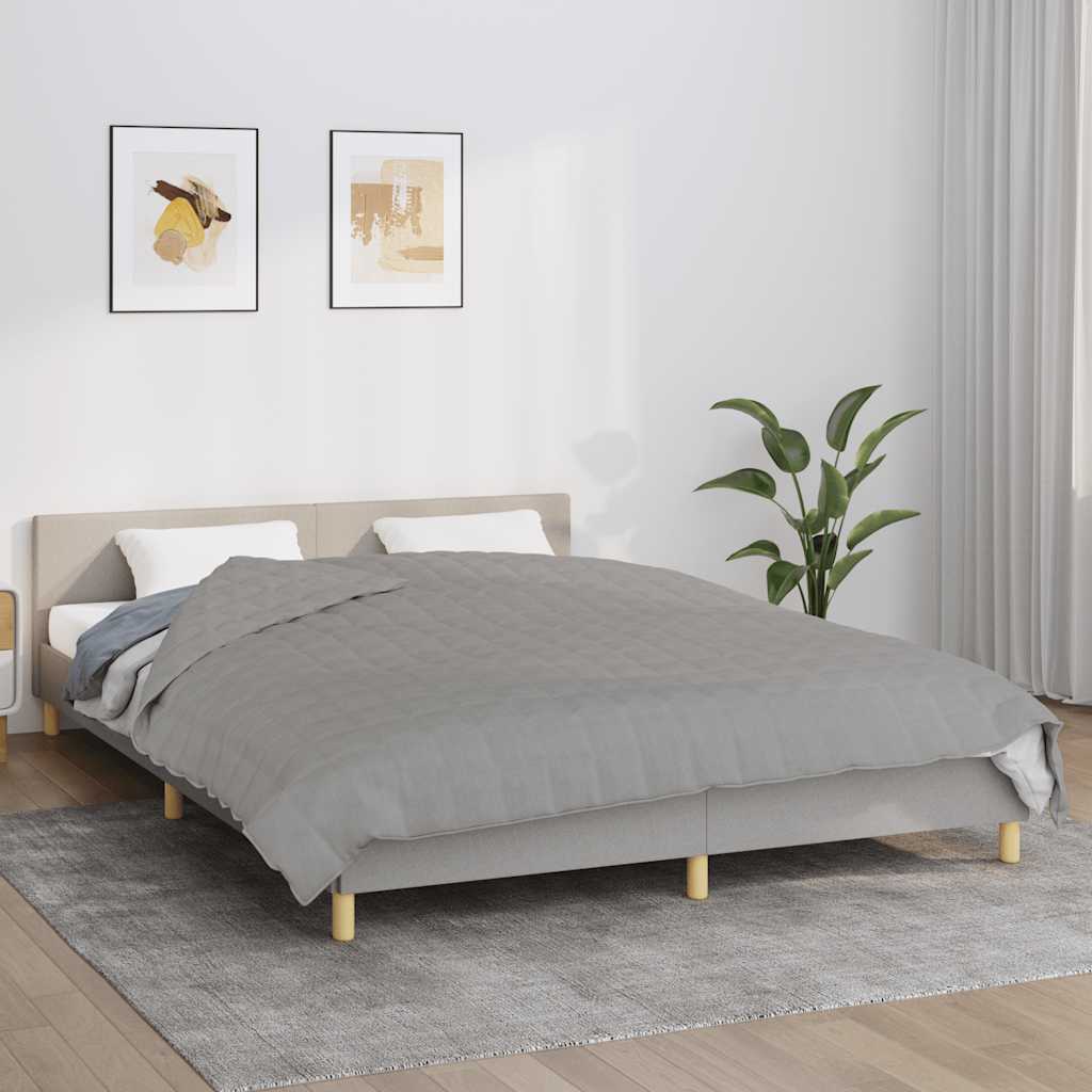 JUNG Vida Gewichtsdecke Grau 200x220 cm 13 kg Stoff