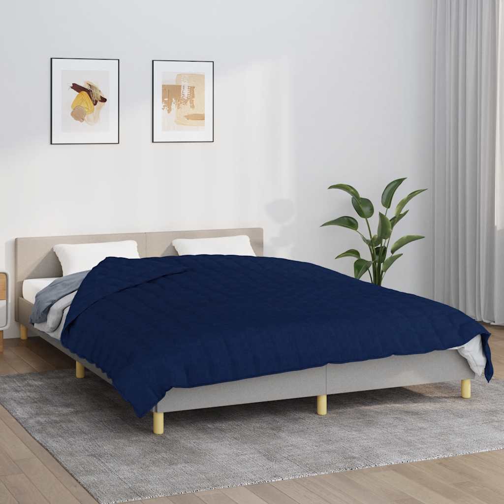 JUNG Vida Gewichtsdecke Blau 200x220 cm 9 kg Stoff