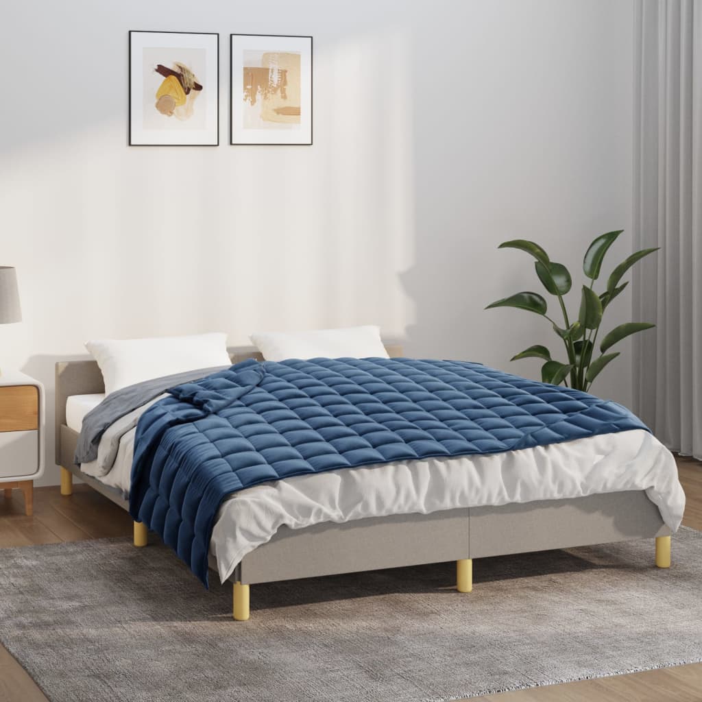 JUNG Vida Gewichtsdecke Blau 152x203 cm 11 kg Stoff