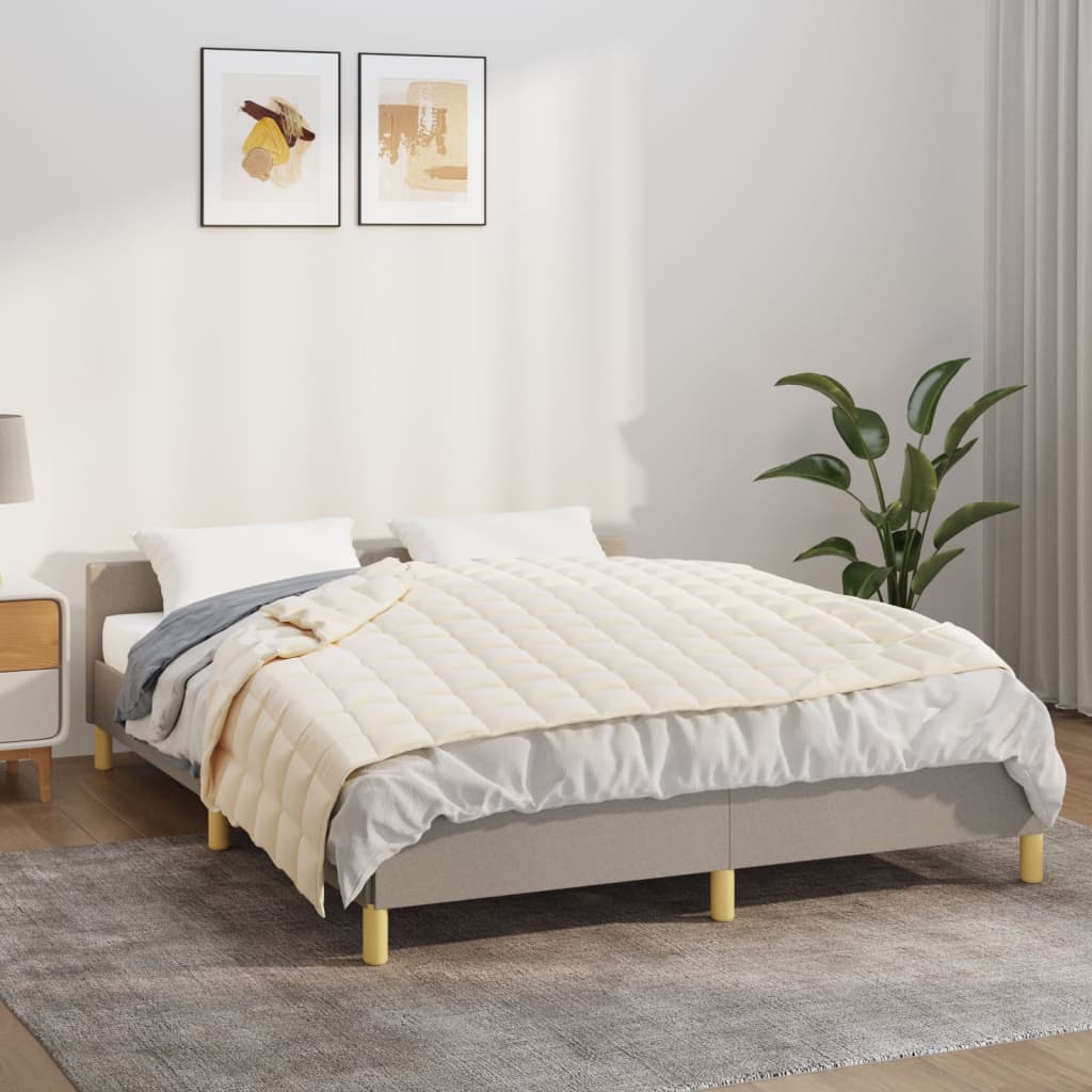JUNG Vida Gewichtsdecke Hellcreme 152x203 cm 11 kg Stoff