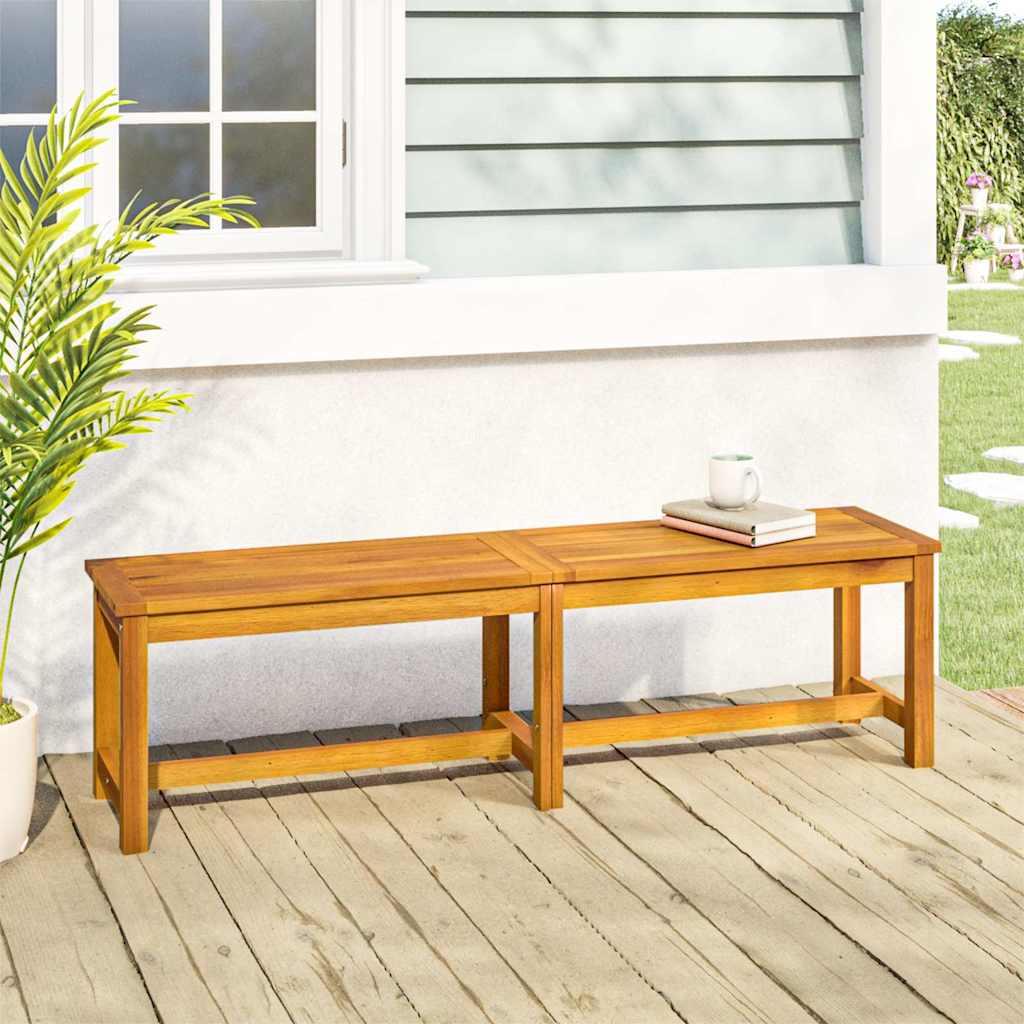 JUNG Vida Gartenbank 150x35x45 cm Massivholz Akazie