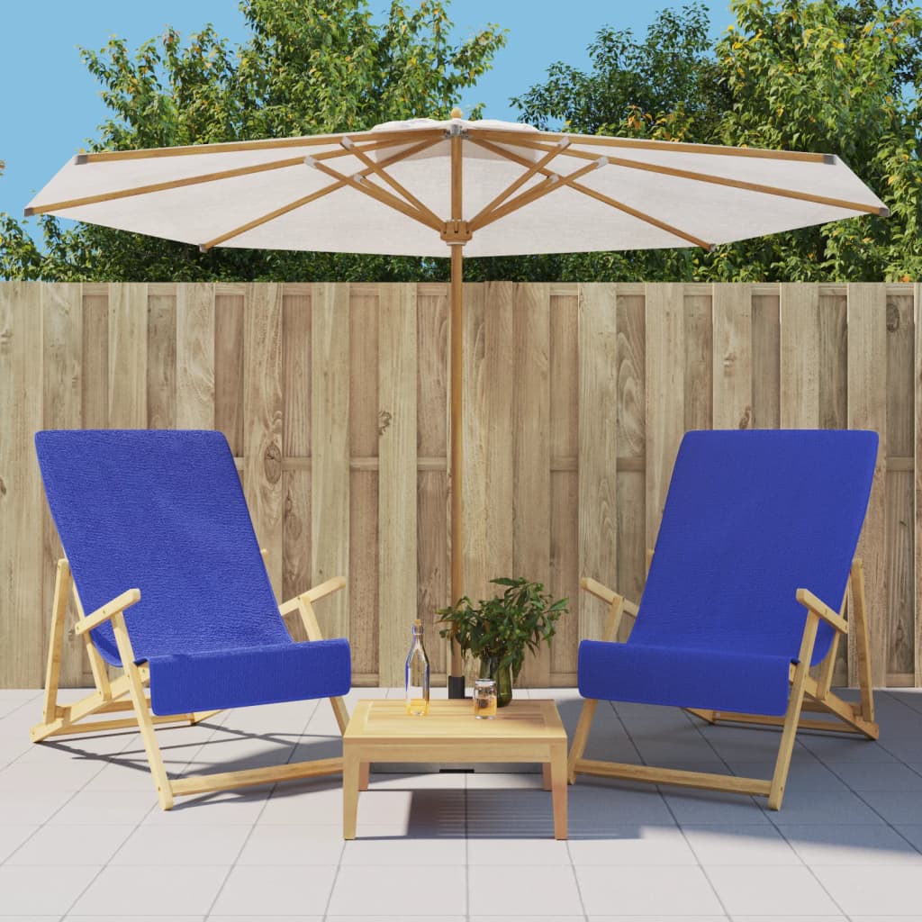 JUNG Vida Strandtücher 2 Stk. Königsblau 60x135 cm Stoff 400 GSM