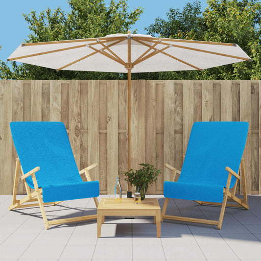 JUNG Vida Strandtücher 2 Stk. Türkis 60x135 cm Stoff 400 GSM