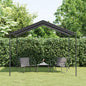 JUNG Vida Gartenpavillon Anthrazit 3x3 m Stahl und Stoff